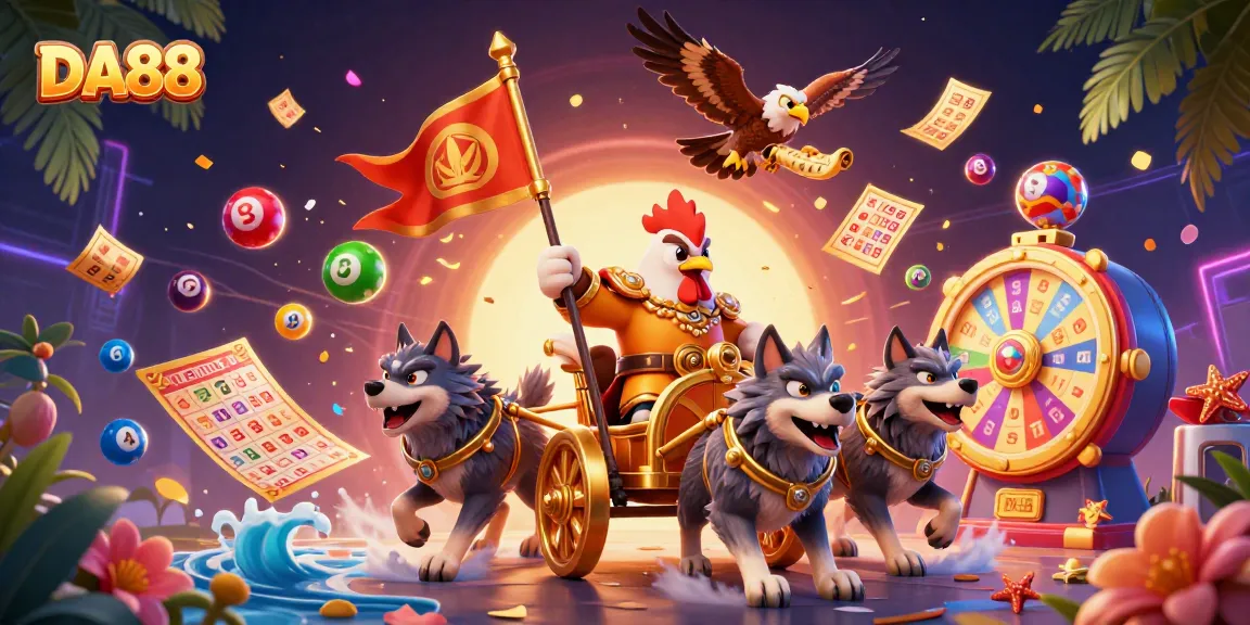 Engage with DA88's thrilling gaming experience featuring lotteries and vibrant prizes.