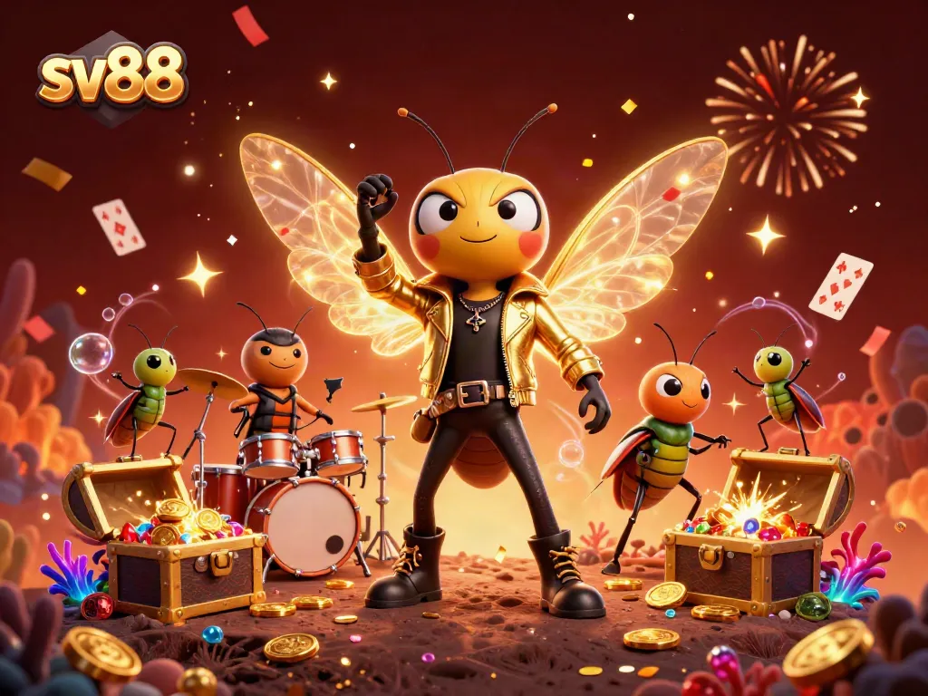 Engage in the thrill of sv88's vibrant casino atmosphere with electrifying characters and dynamic game elements.