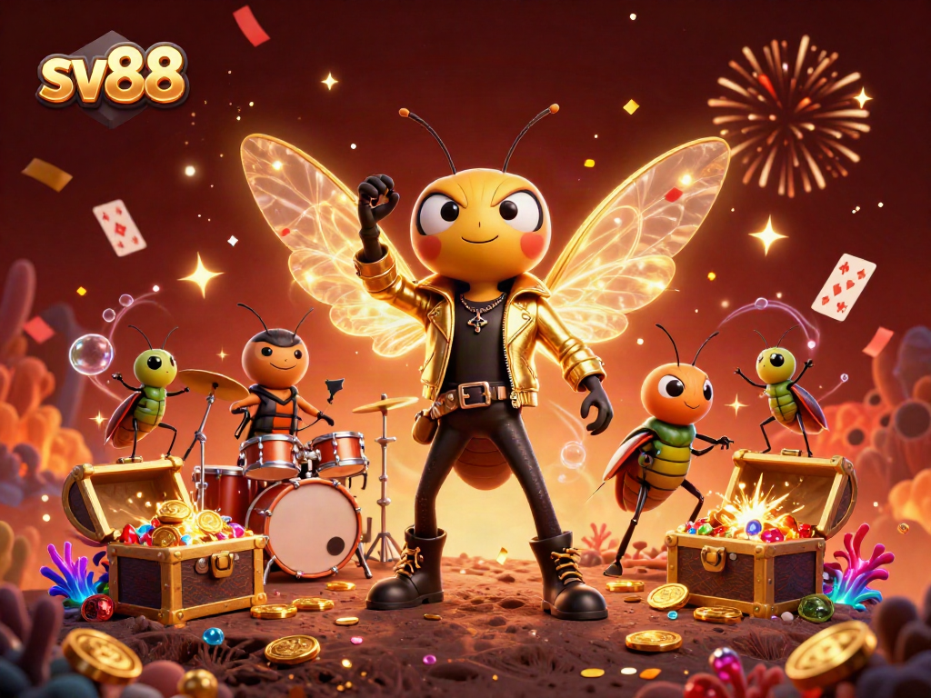 Engage in the thrill of sv88's vibrant casino atmosphere with electrifying characters and dynamic game elements.