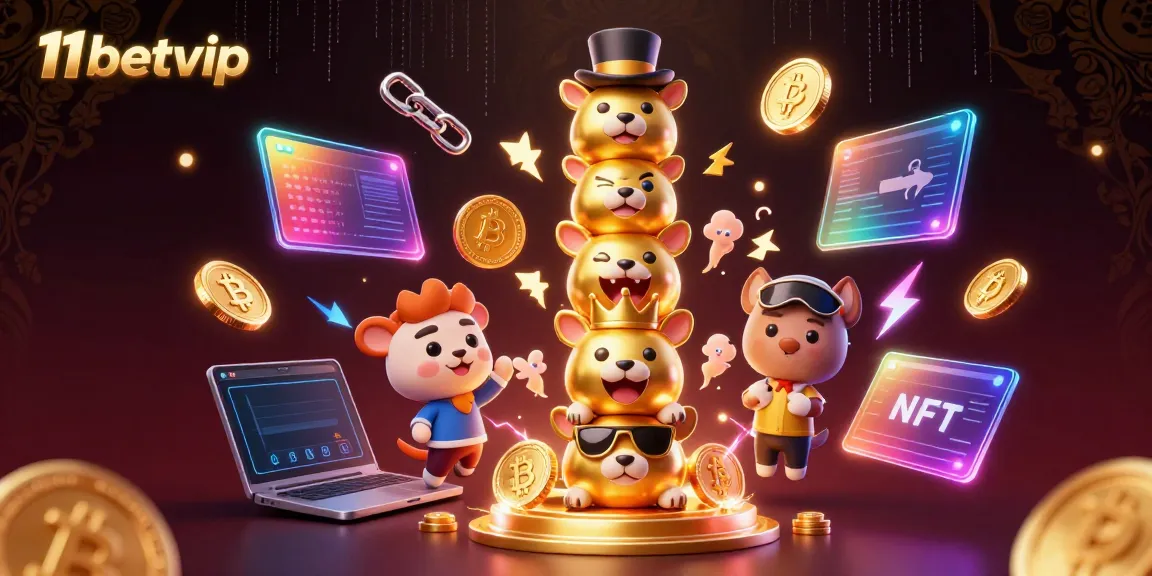 Engage with the vibrant colorful illustration representing 11betvip, a lively casino gaming experience.