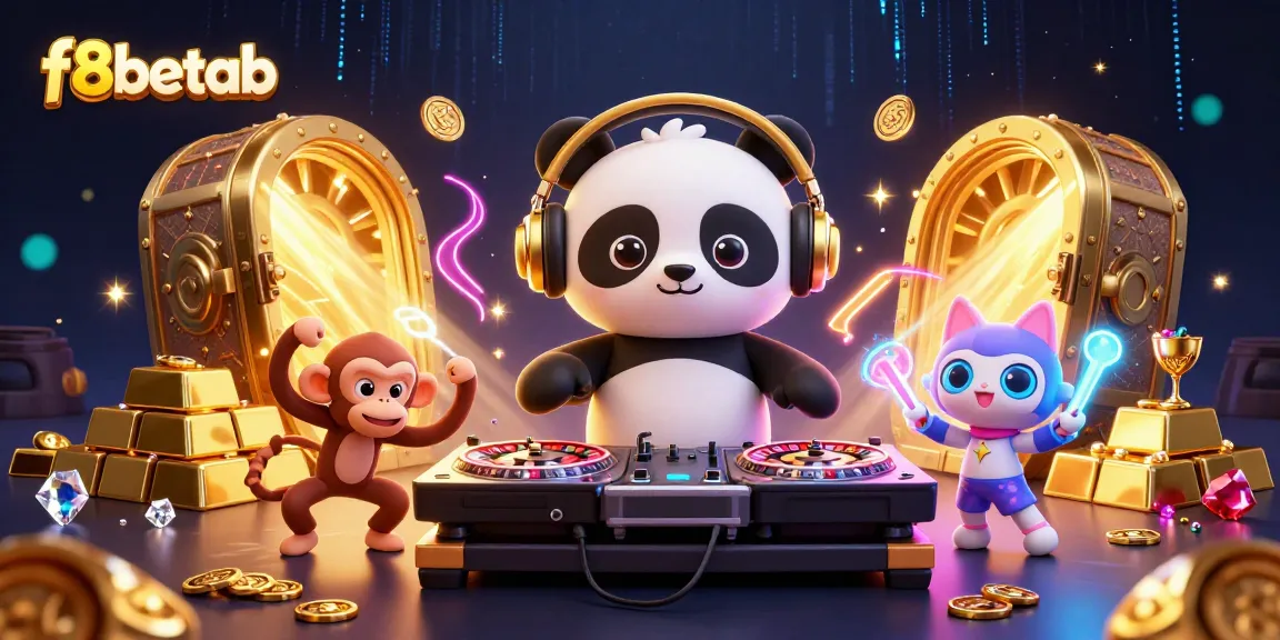 Engage with dynamic f8betab gaming visuals featuring vibrant characters in a casino environment.