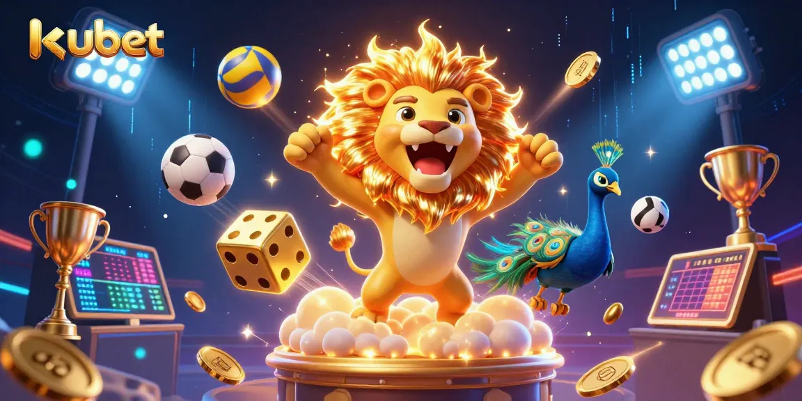 Experience the thrill of kubet with 3D cartoon characters and dynamic casino elements.