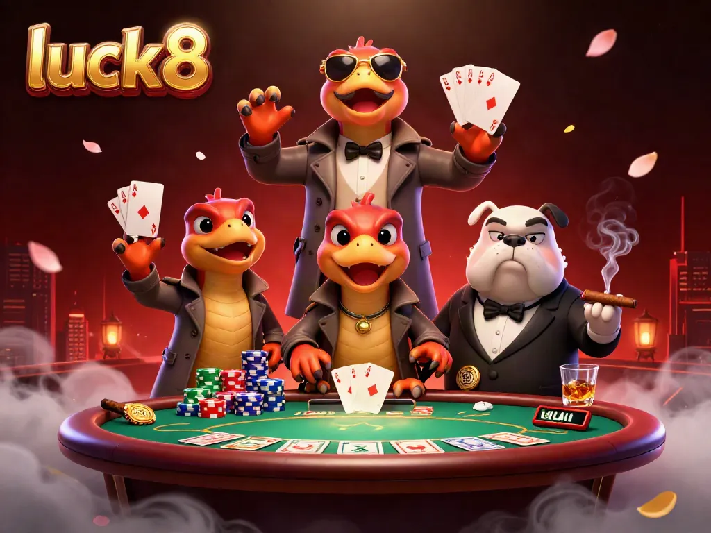 Catch the action at luck8, where cartoon raptors hilariously attempt to enter a VIP casino lounge.