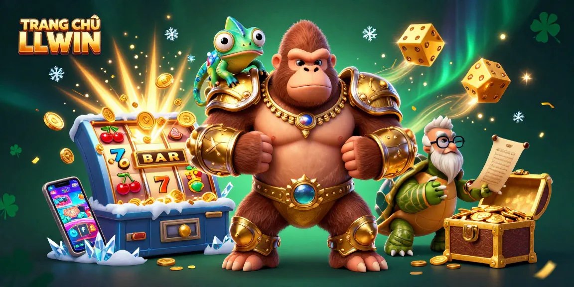 Engage with TRANG CHỦ LLWIN to explore thrilling gaming adventures amid colorful casino elements.