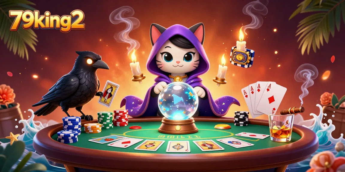 Engage in thrilling betting at 79king2 with our vibrant casino illustration featuring poker action.
