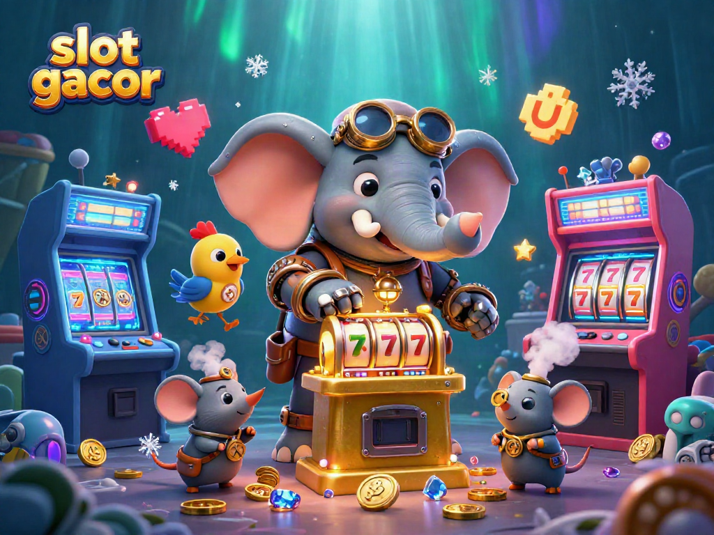 Spin the winning slot gacor while enjoying colorful casino-themed characters and vibrant game elements.