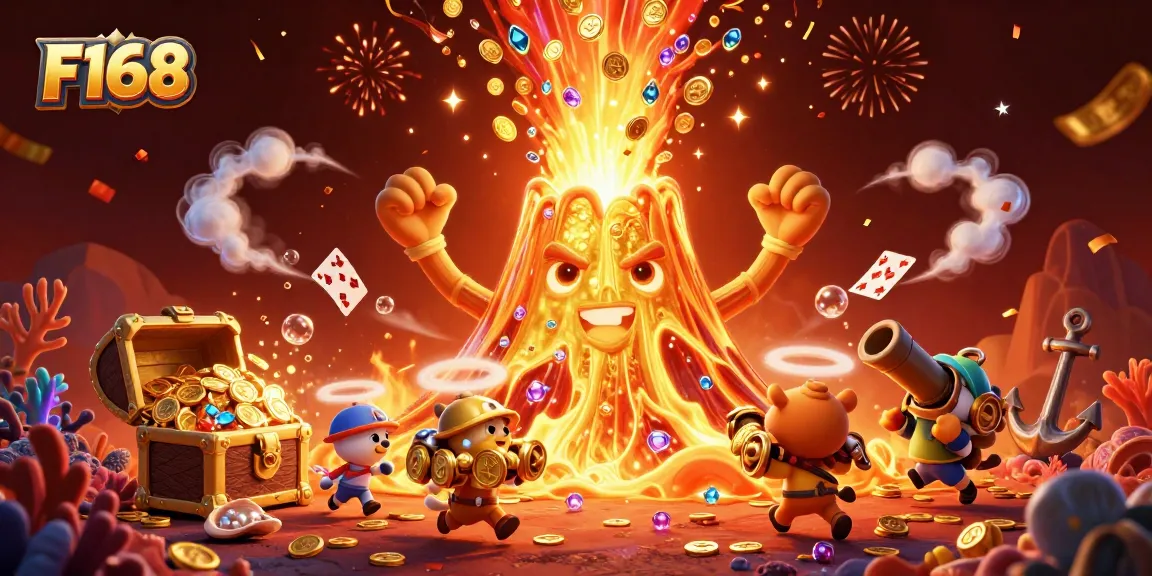 Experience the thrill at F168's colorful casino adventure full of treasures and excitement.