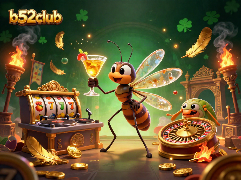 Join the excitement at b52club with animated casino characters bringing the thrill of winning.
