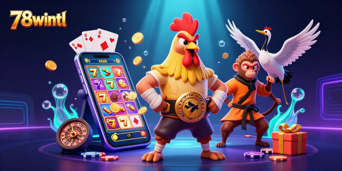 Engage with thrilling slot games at 78wintl, featuring vibrant characters and dynamic gaming elements.