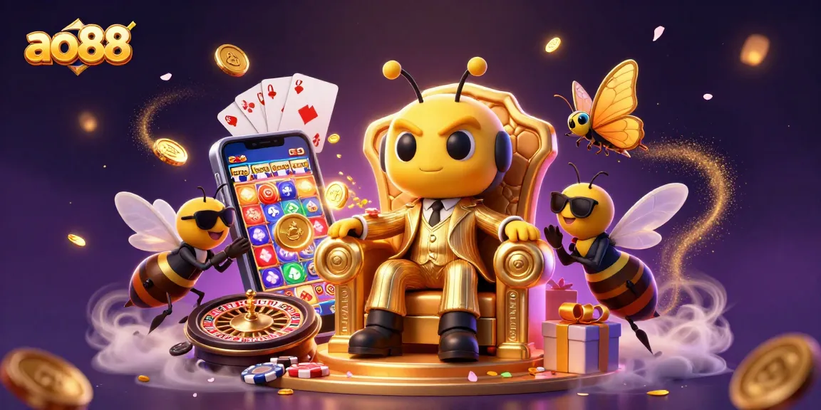 Engage with exciting slot games at ao88 featuring a mob boss surrounded by thrilling game elements.